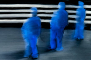 Blue Figures Airport Still Frame