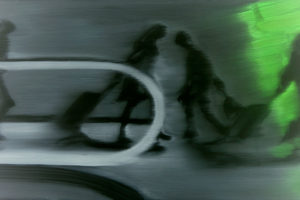 Passengers Still Frame Airport